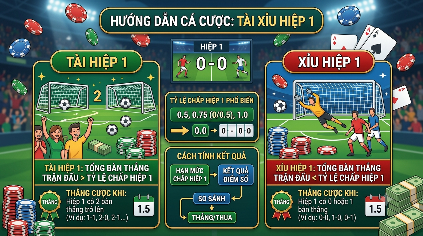 tài xỉu hiệp 1